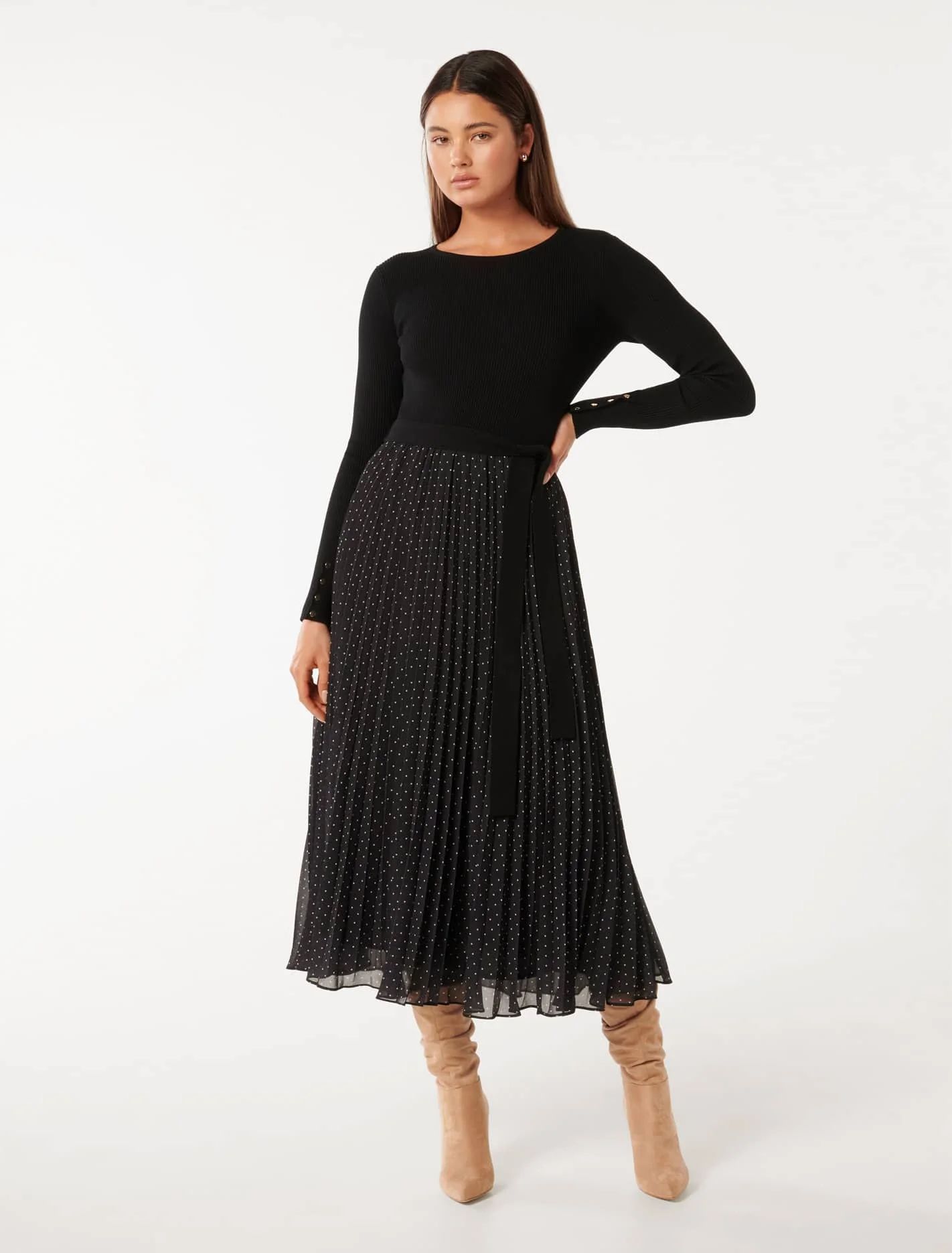 Finley Polka Dot Knit Dress | Ever New (CA)