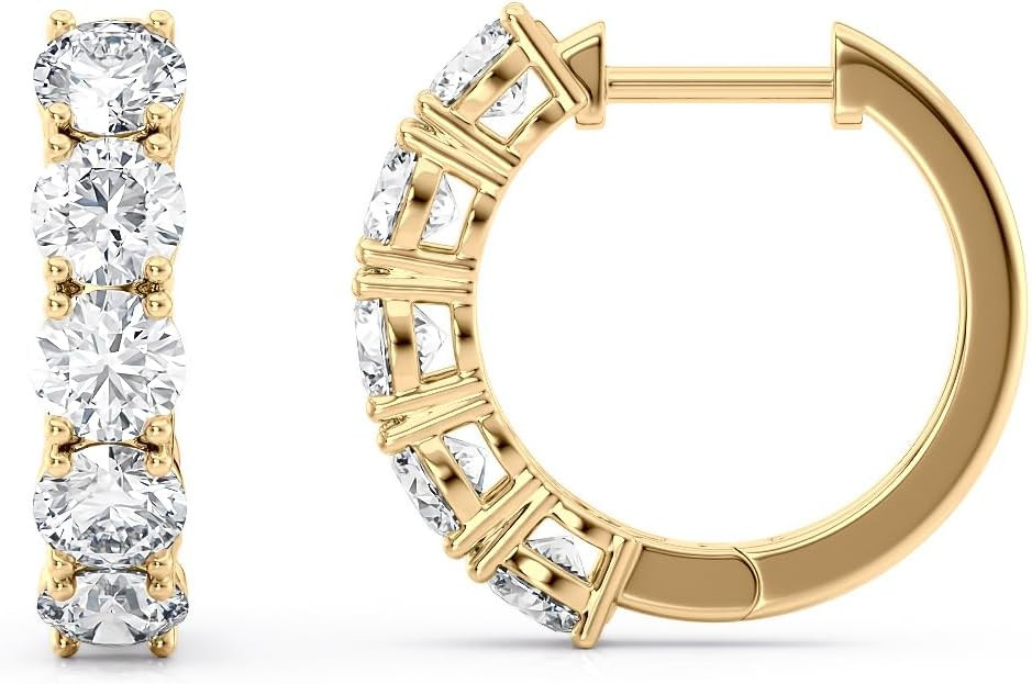 Privosa - Lab Grown Diamond Hoop Earrings in 14K Gold       
    
    
  ➕ Add to Cha-Ching Sal... | Amazon (US)