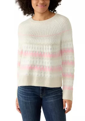 Women's Shine Fair Isle Print Sweater | Belk