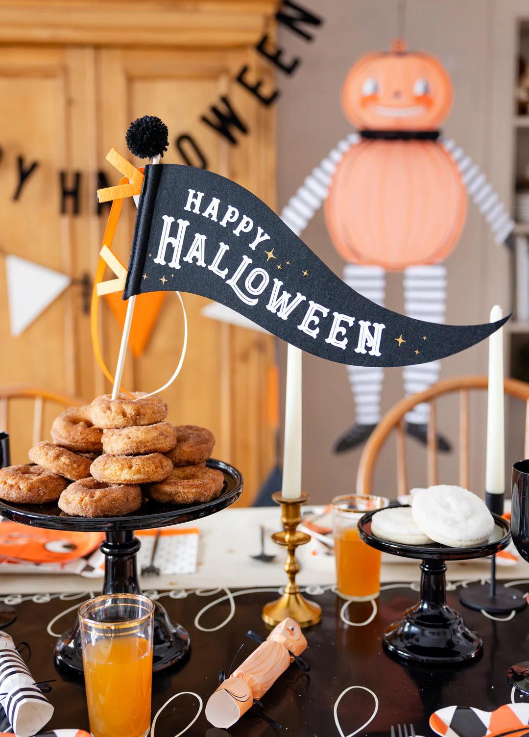 Happy Halloween Felt Pennant | My Mind's Eye