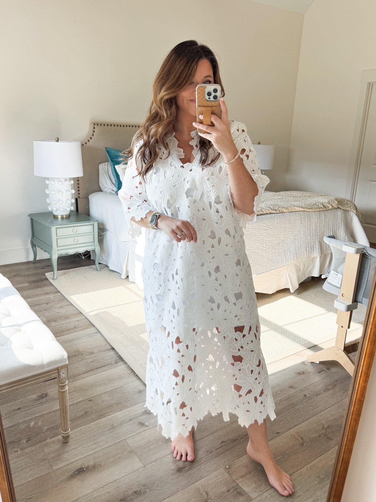 This caftan made for the most precious look for newborn photos with our guy. It gives Anthropologie on a budget! 

#LTKStyleTip #LTKMidsize #LTKBaby