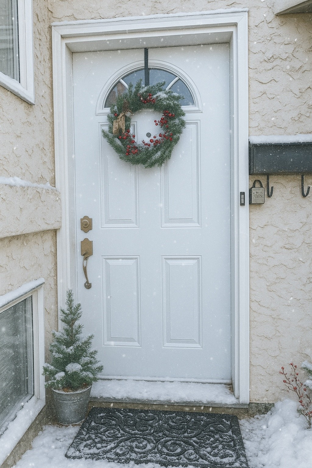 Christmas in July? Well yes. Here is a photo from last year. How do you decorate your entrance?
