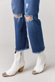 Michaela Kick Crop Jeans | Francesca's