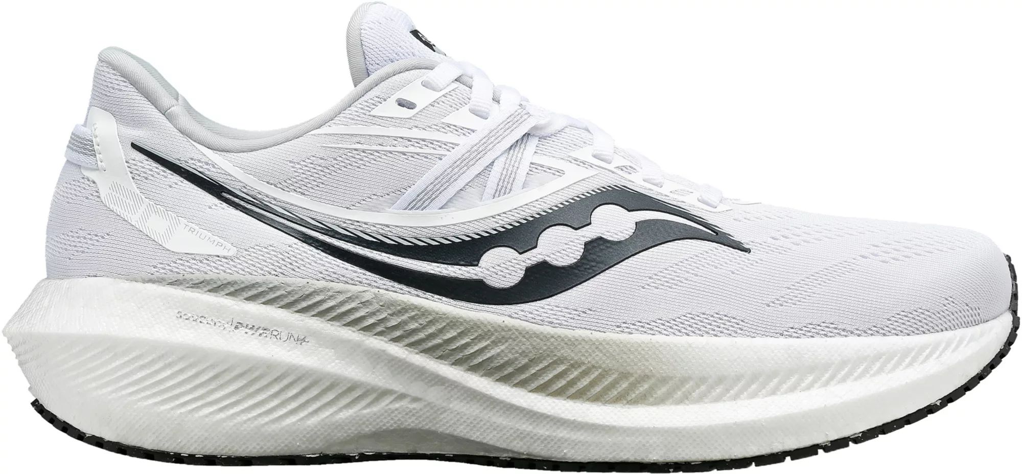 Saucony Women's Triumph 20 Running Shoes, Size 8, White/Black | Dick's Sporting Goods