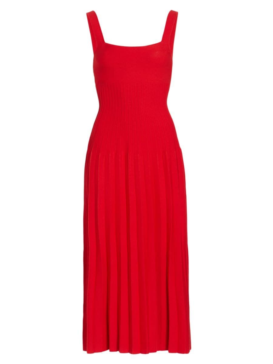 Ellison Rib-Knit Sleeveless Midi-Dress | Saks Fifth Avenue
