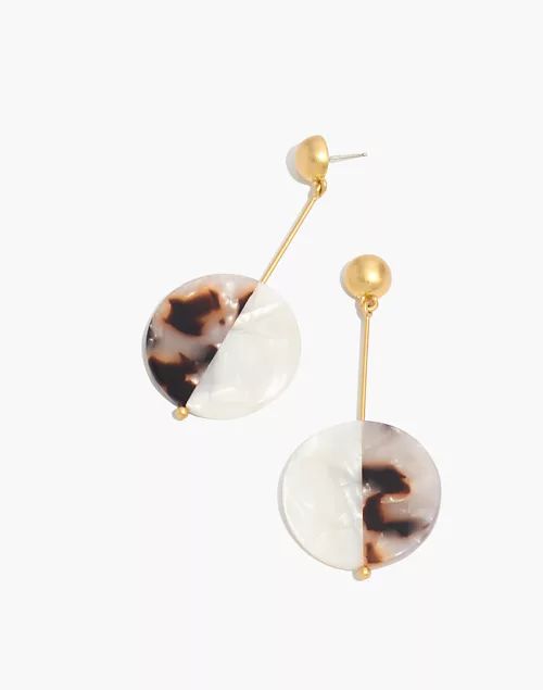 Acetate Disc Statement Earrings | Madewell