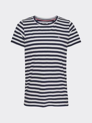 Tommy Hilfiger Women's Stripe T-Shirt Twilight Navy / White - XXS | Tommy Hilfiger (US)