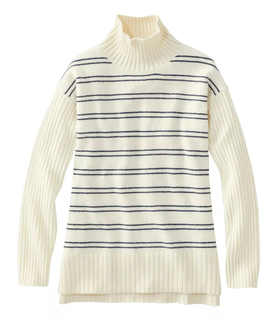 Women's The Essential Sweater, Turtleneck Stripe | L.L. Bean
