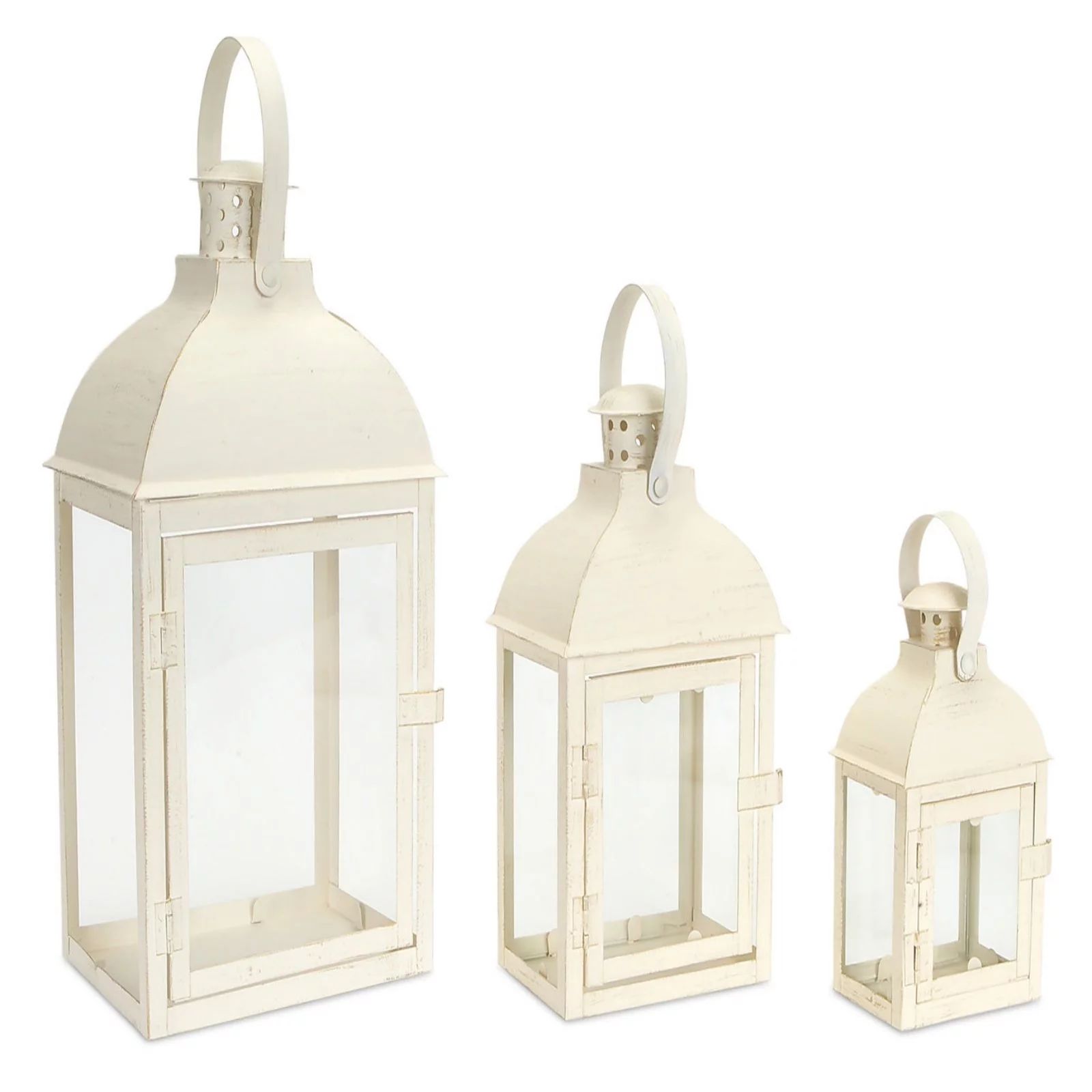 Melrose International Metal Lantern - Set of 3 - Walmart.com | Walmart (US)