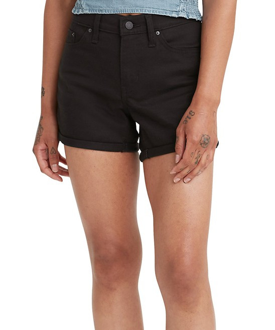 Levi's Women's Denim Shorts Black - Black Denim Shorts - Women | Zulily