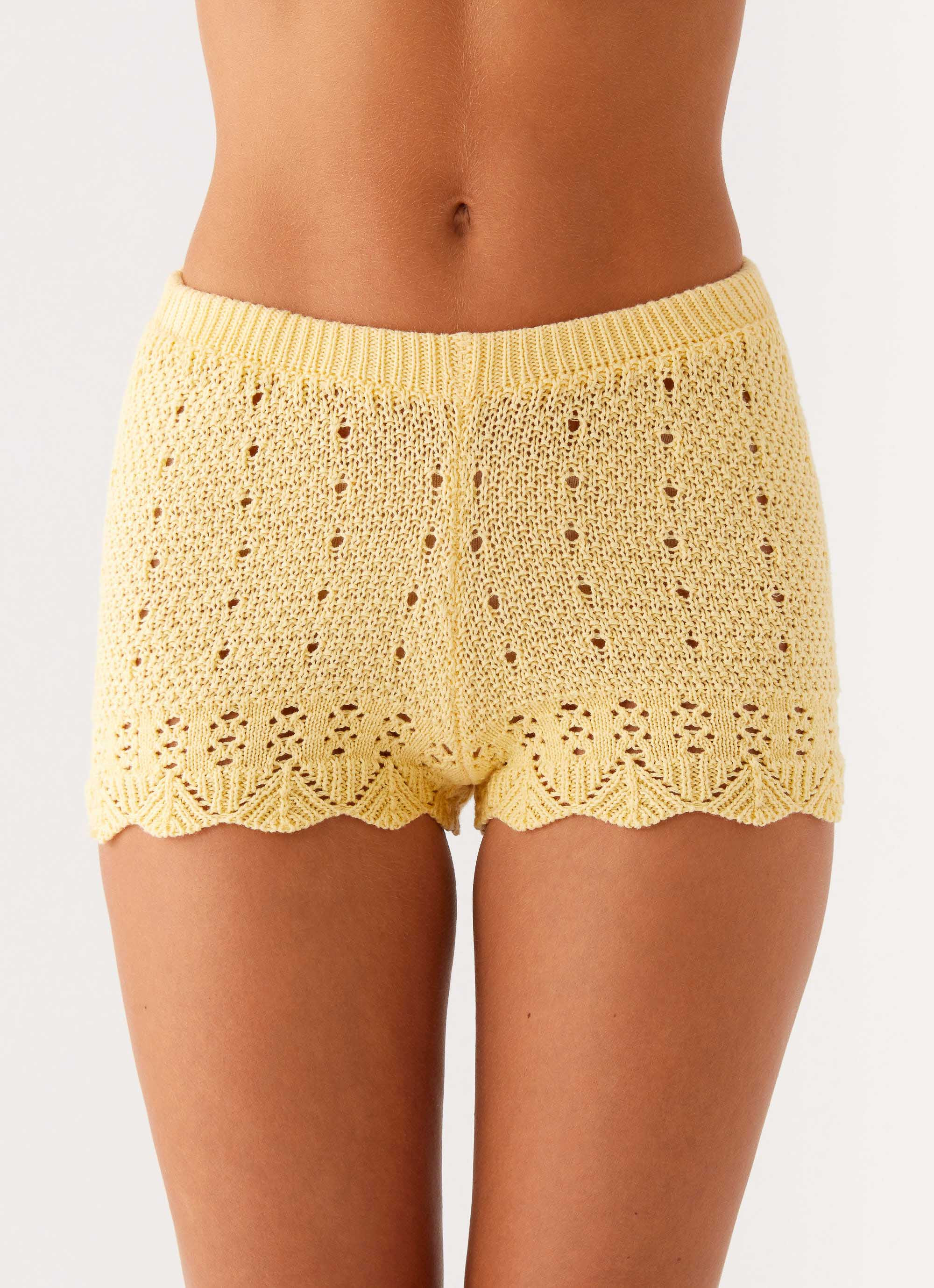 Oakley Low Rise Mini Shorts - Yellow | Peppermayo (Global)
