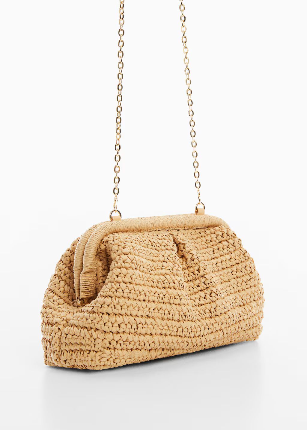 Clutch-bag aus rattan -  Damen | Mango Deutschland | MANGO (DE)