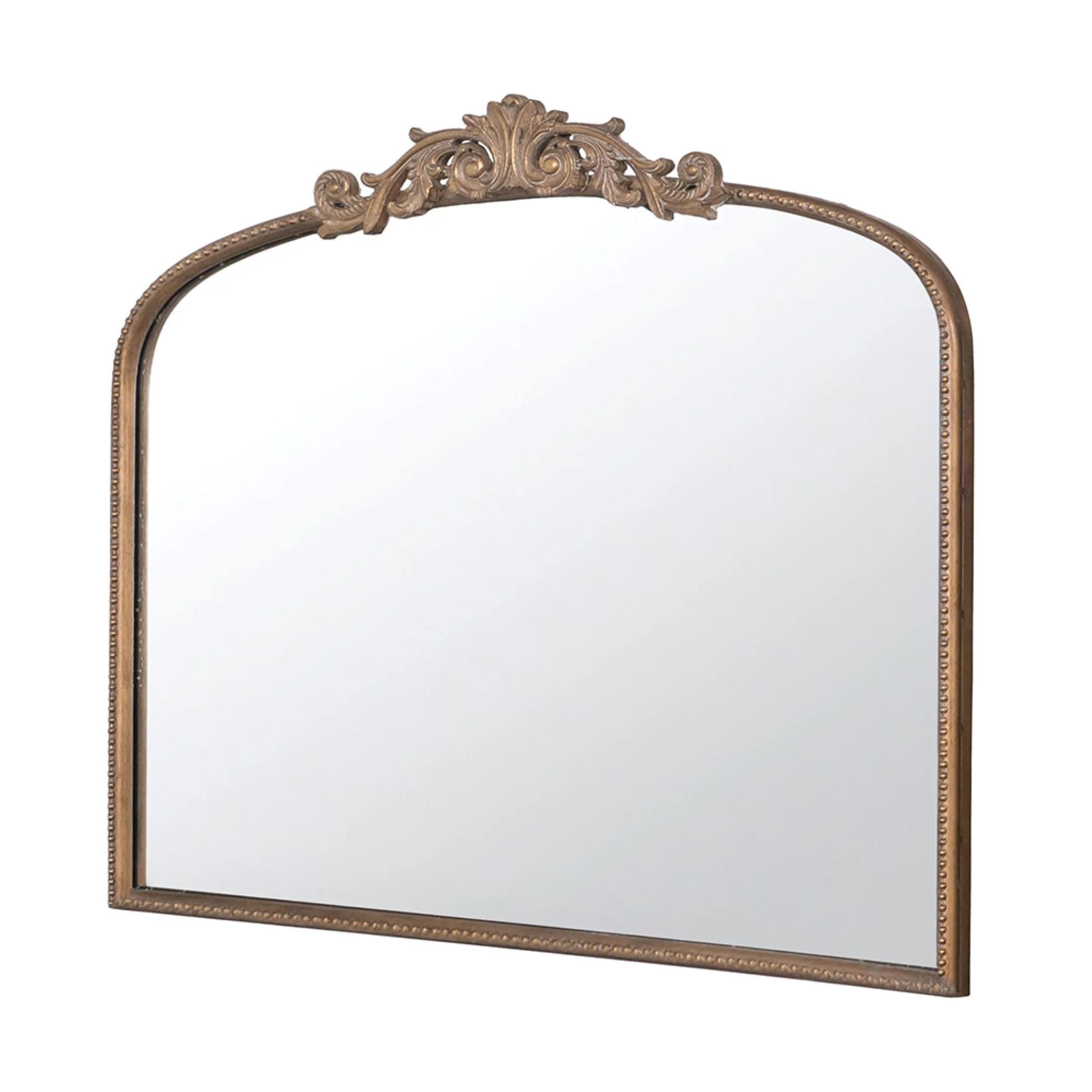 A&B Home Gold Arch Mirror with Metal Frame, 40"x31" Wall Decor | Walmart (US)