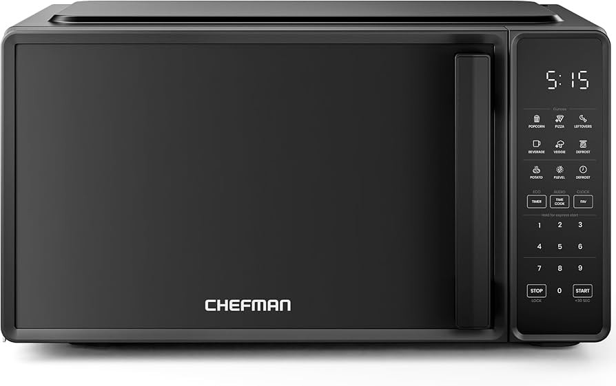 Chefman Countertop Microwave Oven 0.7 Cu. Ft., 700 Watts with 10 Power Levels, 6 Cooking Presets ... | Amazon (US)