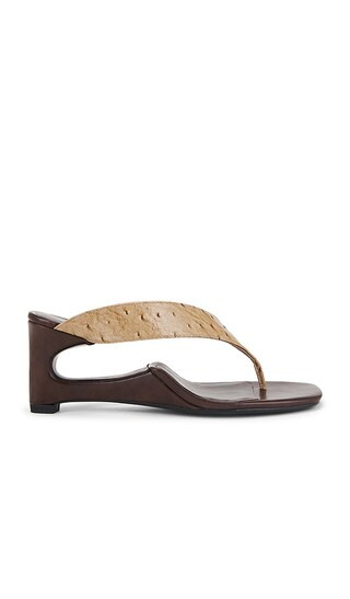 Flip-side Sandals in Brown Ostrich | Revolve Clothing (Global)