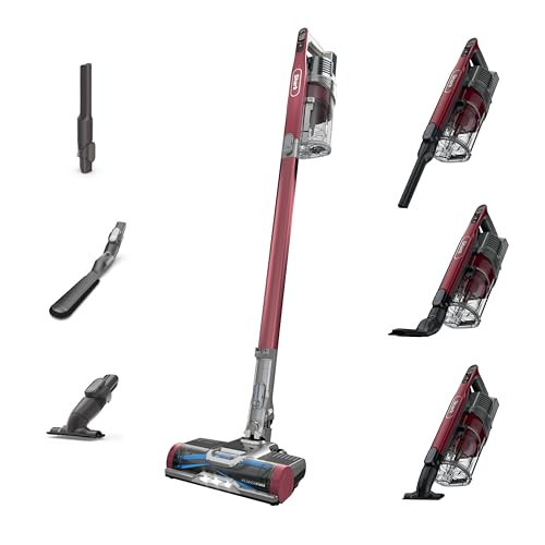 Shark Cordless Vacuum Cleaner, HEPA Filter, Lightweight, Portable, Rechargeable, Pet Hair Pickup, Removable Handheld, Crevice, Upholstery & Dusting Brush Included, 40-min runtime, Red, IZ362H | Amazon (US)