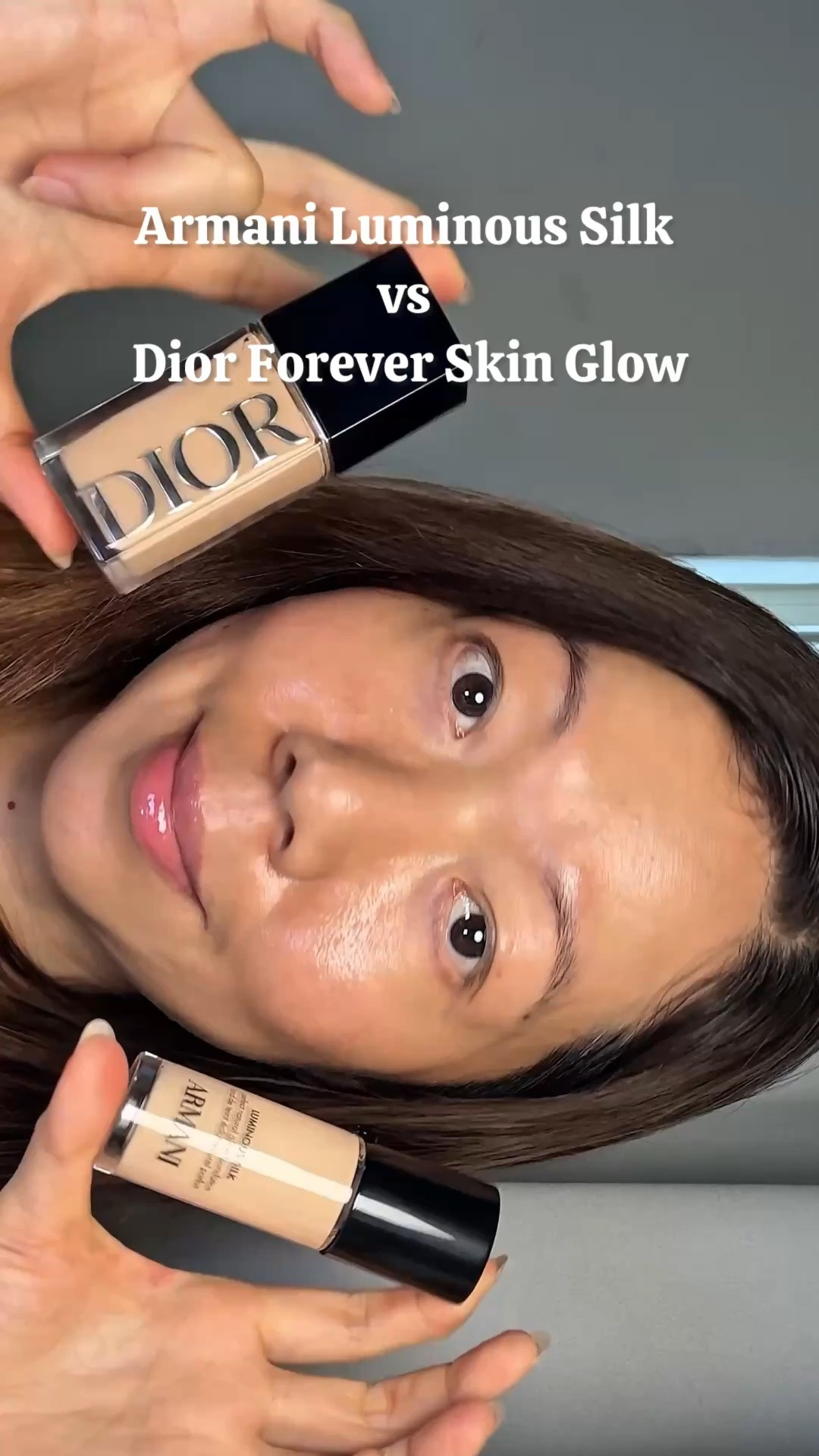 Armani Luminous Silk vs Dior Forever: Which Is Better?

Today, I’m comparing Armani Luminous Silk and Dior Forever Skin Glow to see which foundation actually survived the heat.

Let’s start with Dior Forever Skin Glow.

This foundation blends beautifully into the skin and gives that effortless “my skin but better” finish.

However, during hot and humid weather, my combination skin becomes oilier throughout the day, and I noticed that the foundation oxidized more easily. It made me wonder if there was another foundation that would perform better in the summer.

That’s when I decided to revisit Armani Luminous Silk.

I loved the original formula, but this new version completely won me over.

I’m wearing shade 5, which is described as a light neutral pink shade. But instead of looking pink on my skin, it brightens my slightly dull, yellow-toned complexion and gives me a natural, skin-like finish. It’s luminous, but not overly glowy.

The coverage is also better than Dior’s. Most importantly, it stays on my skin longer and lasts better than Dior in humid weather.

Looking at both foundations side by side, you can see that they share a similar luminous finish.

Both shades lean slightly pink, but Armani appears more neutral on my skin, while Dior looks a little rosier.

Dior gives me a glowing complexion.

Armani delivers a smoother, more refined finish that feels better for summer.

So, which one would I choose for summer? Definitely Armani.

The coverage is higher, the wear time is better, and it stays comfortable without looking dry or heavy.

That said, I still love Dior. When my skin looks more tired and dry, Dior gives me a soft, radiant, and hydrated finish.

Both foundations are suitable for combination to dry skin. However, keep in mind that neither is designed for oil control or a matte finish.

#ArmaniLuminousSilk #DiorForeverSkinGlow #LuxuryFoundation #FoundationComparison #SummerMakeup
