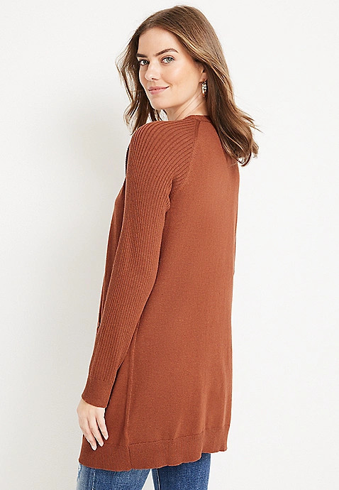 Solid Boyfriend Cardigan | Maurices