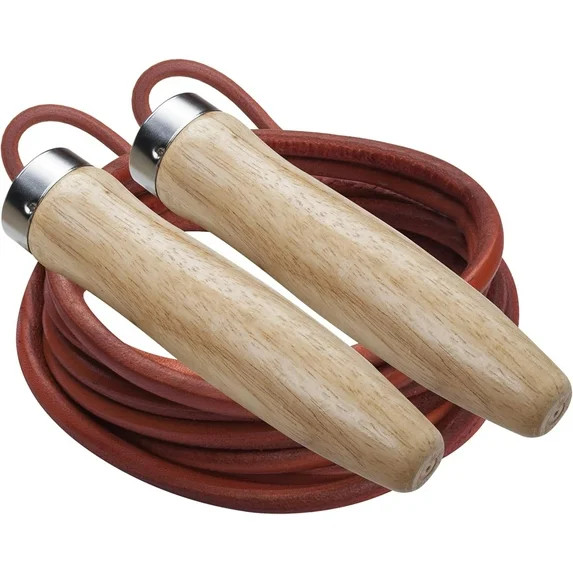 Champion Sports Leather Ball Bearing Jump Rope (8.5-Feet), Brown | Walmart (US)