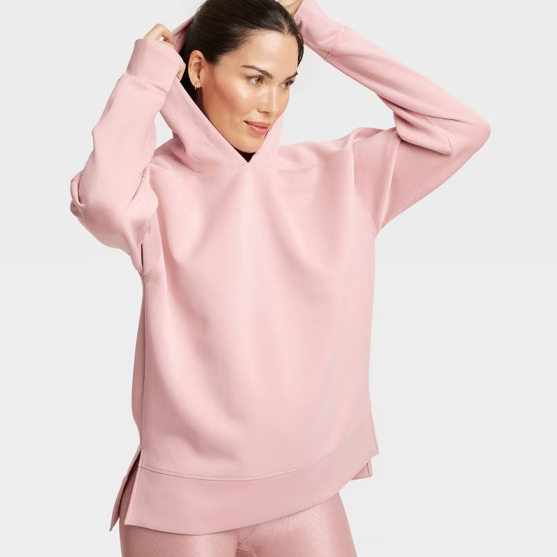 Women's Airy Sleek Legging Friendly Hooded Sweatshirt - All In Motion™ | Target