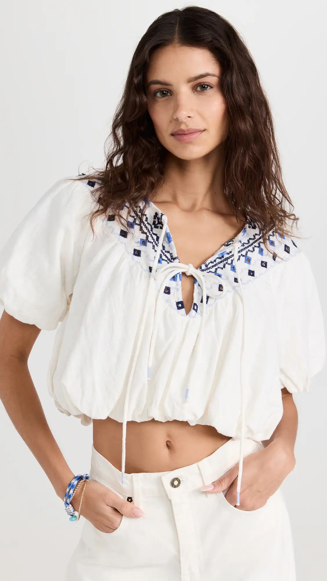 Free People Joni Embroidered Top | Shopbop | Shopbop