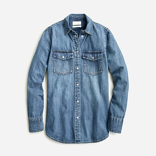 Slim-fit chambray shirt | J. Crew US