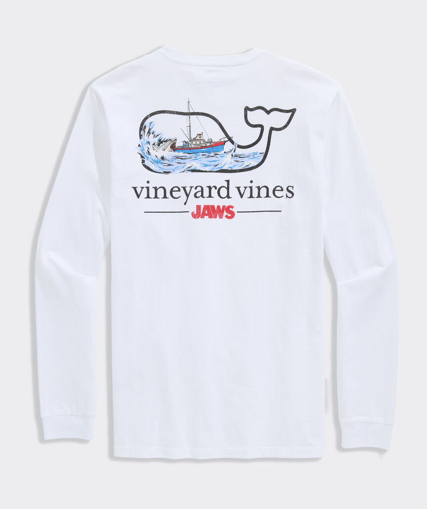 JAWS x vineyard vines Orca Whale Long-Sleeve Pocket Tee | vineyard vines
