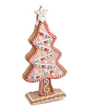 17in Gingerbread Cookie Tree | TJ Maxx
