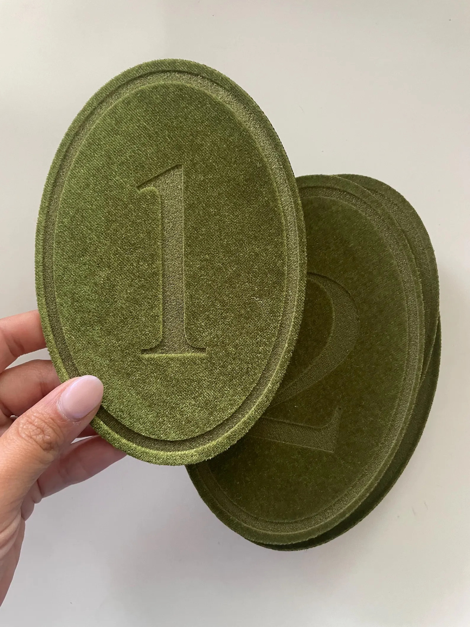 Wedding Velvet Table Numbers - Velvet Table Numbers - Table Numbers on Fabric - Velvet Oval Table... | Etsy (US)