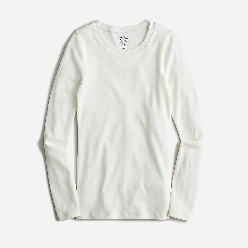 Perfect-fit long-sleeve crewneck T-shirt | J. Crew US