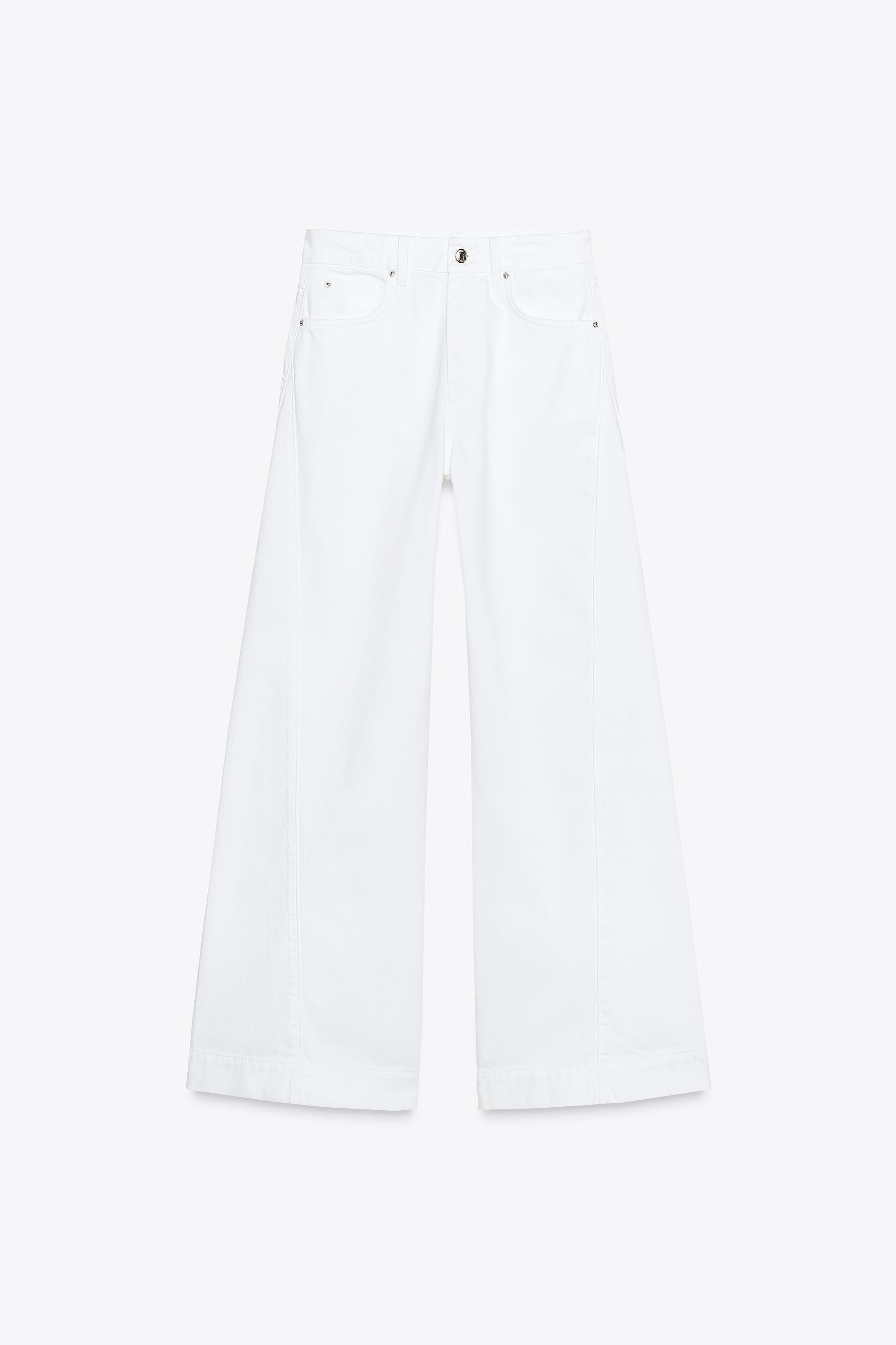 Z1975 WIDE-LEG MID-WAIST JEANS WITH SIDE SEAMS | Zara UK