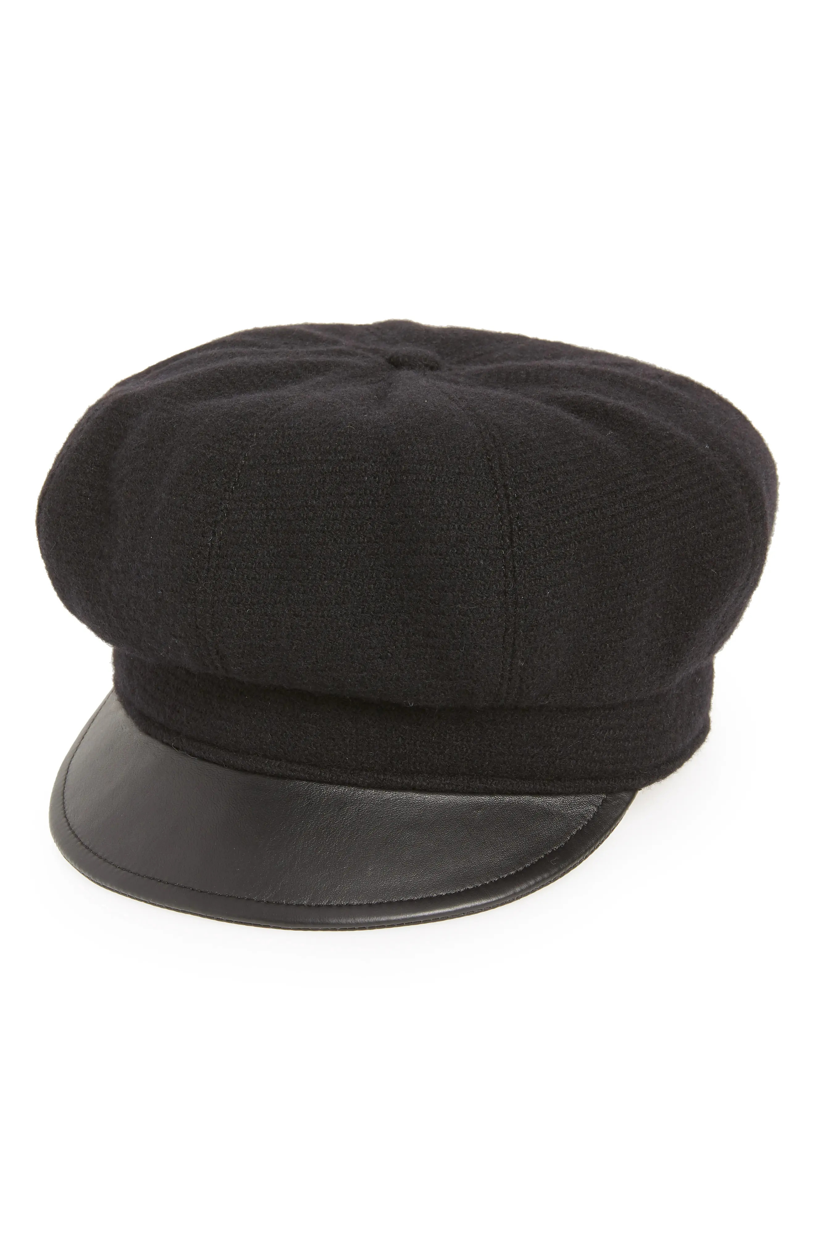 Women's Eric Javits Carnaby Packable Baker Boy Cap - Black | Nordstrom