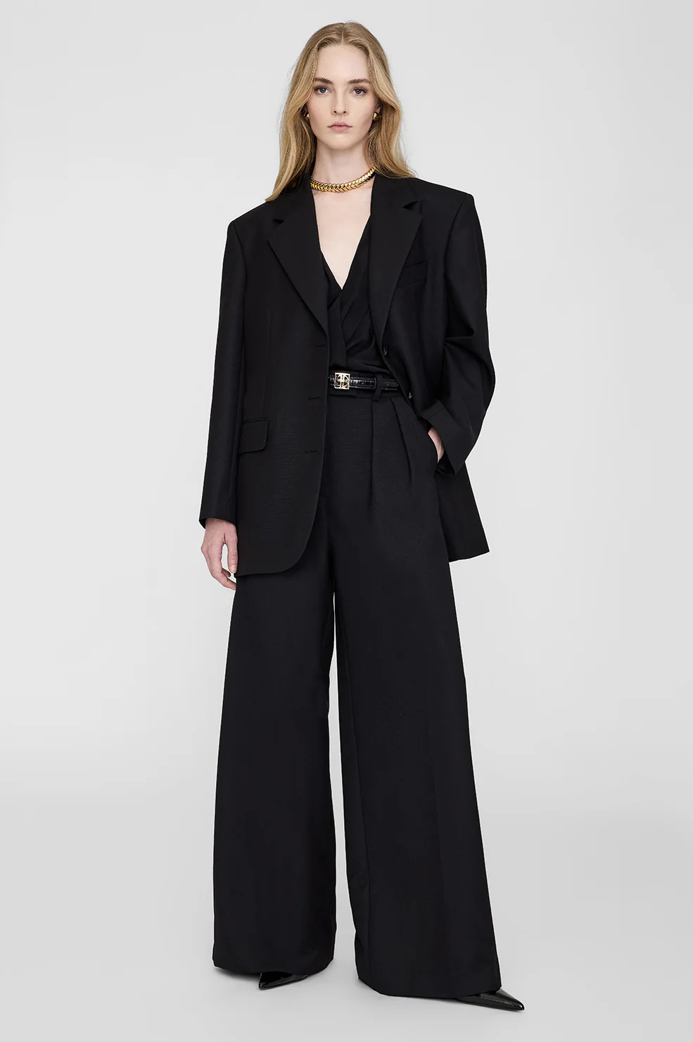 ANINE BING Sara Blazer in Black | Anine Bing