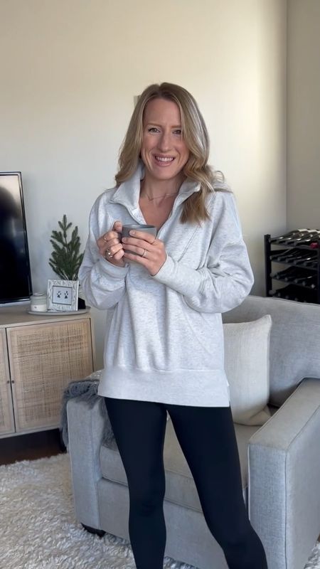 The essential half zip Abercrombie sweater is super comfy and super cozy. It’s perfect for all day wear or athleisure style. #HalfZip #Abercrombie #Leggings

#LTKfindsunder100 #LTKsalealert #LTKfindsunder50