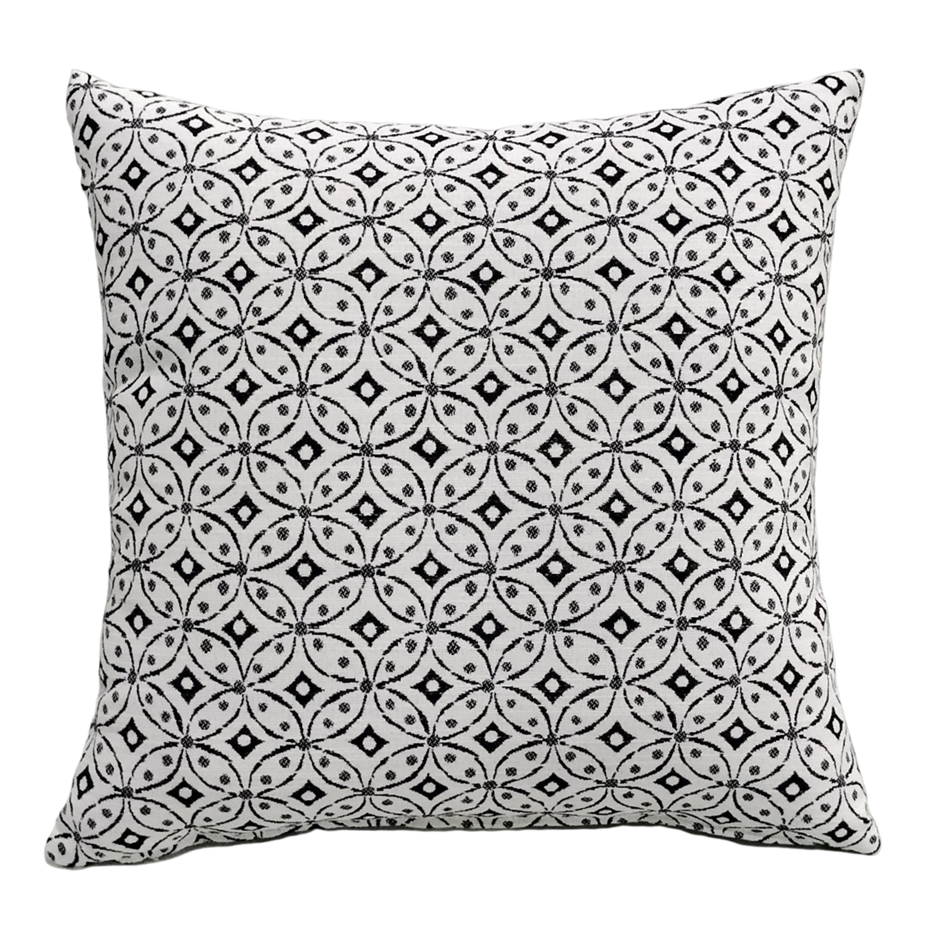 Julie White & Black Geo Indoor Outdoor Throw Pillow 2 Piece Set | World Market