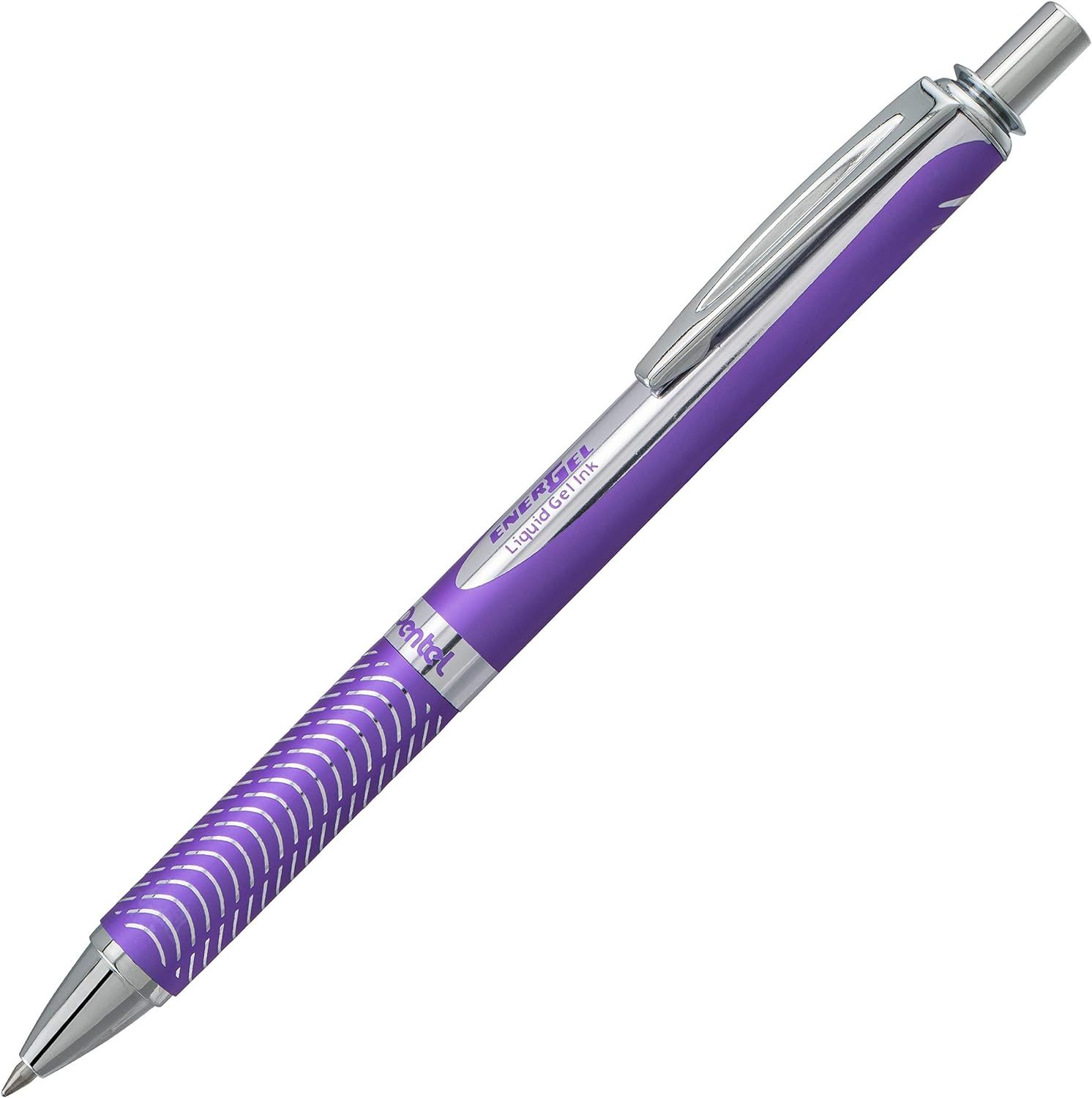 Pentel EnerGel Alloy RT Premium Liquid Gel Pen, 0.7mm Violet Barrel, Violet Ink, 1-Pack Carded (B... | Amazon (US)
