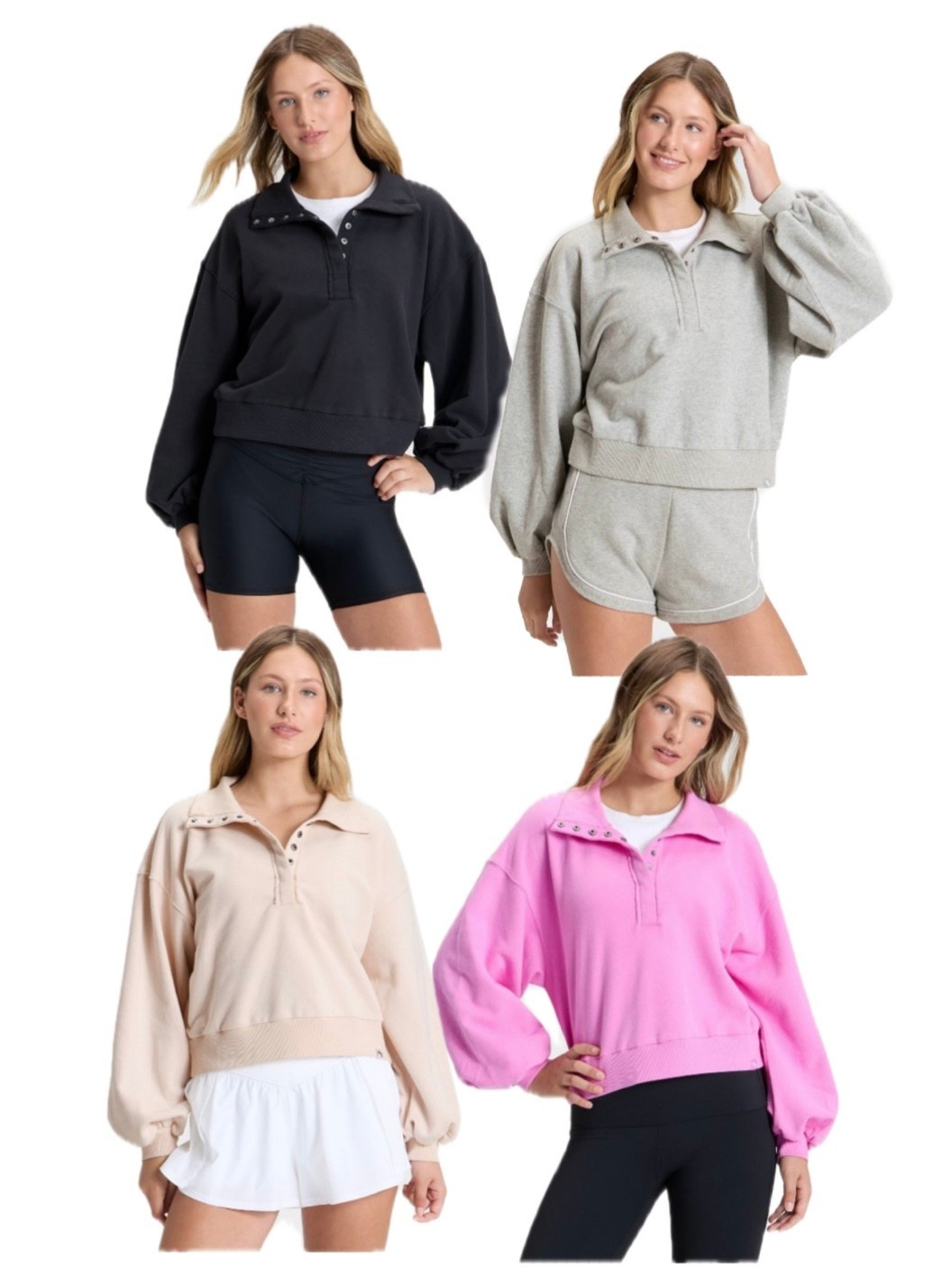 JoyLab Women's Henley French Terry Sweatshirt

#LTKFindsUnder50 #LTKStyleTip