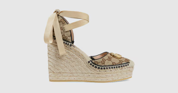 Women's GG matelassé platform espadrille | Gucci (US)