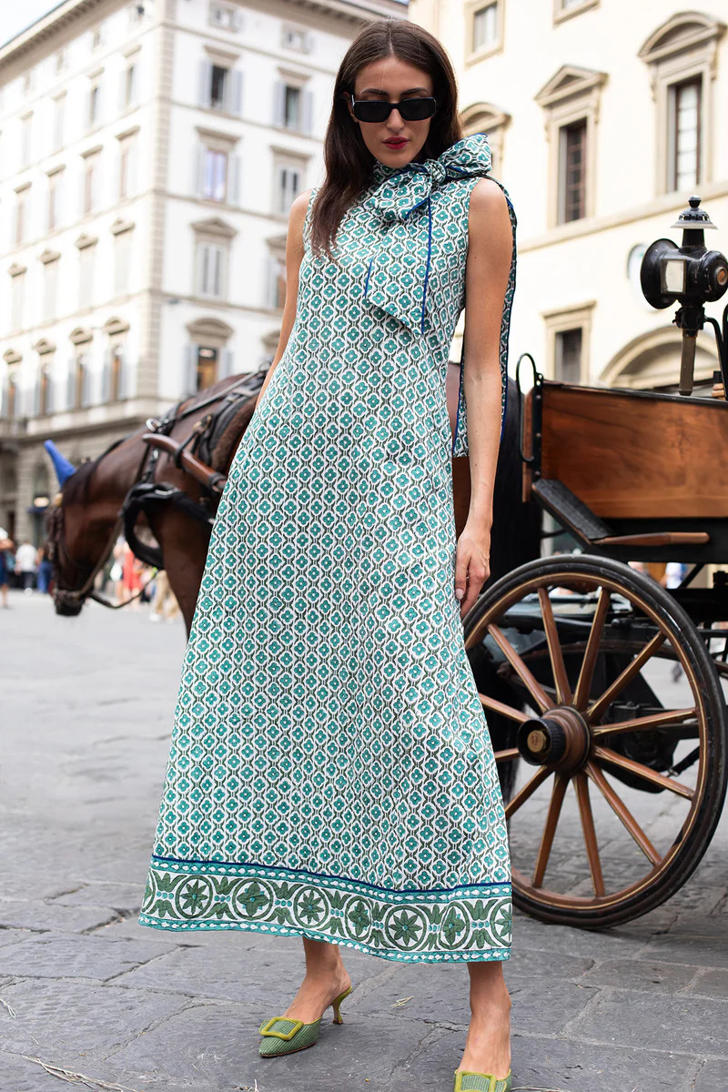 Tibi Dress | Verdigris Fiore | SUE SARTOR