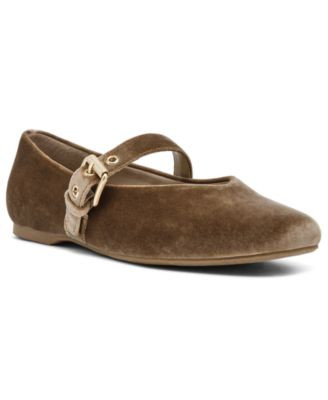 Dv Dolce Vita Women's Mulaney Buckle Mary Jane Flats - Rose Velvet | Macy's