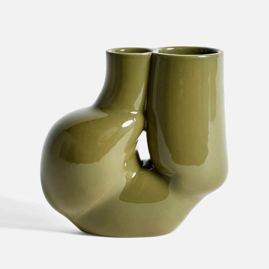 HAY WS Chubby Vase - Olive | Coggles (Global)
