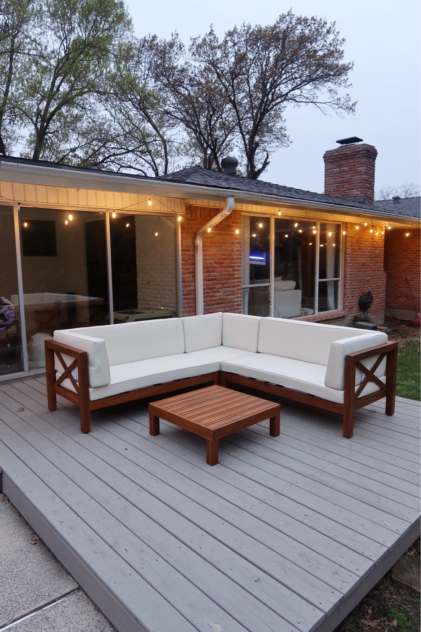 Home Depot outdoor sectional 
Amazon string lights with outdoor smart plug 

#LTKhome