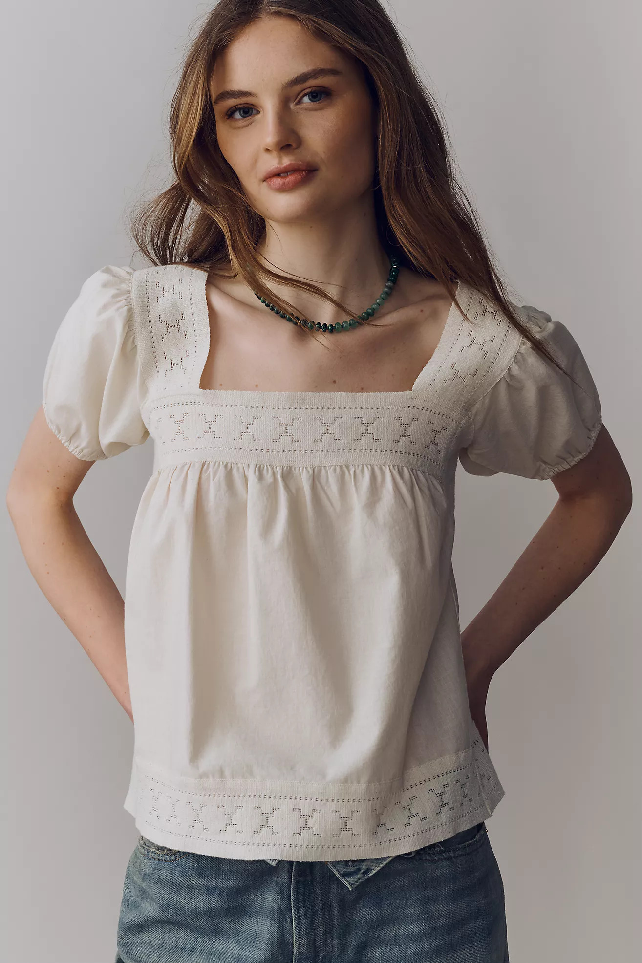 MOTHER Memory Lane Short-Sleeve Top | Anthropologie (US)