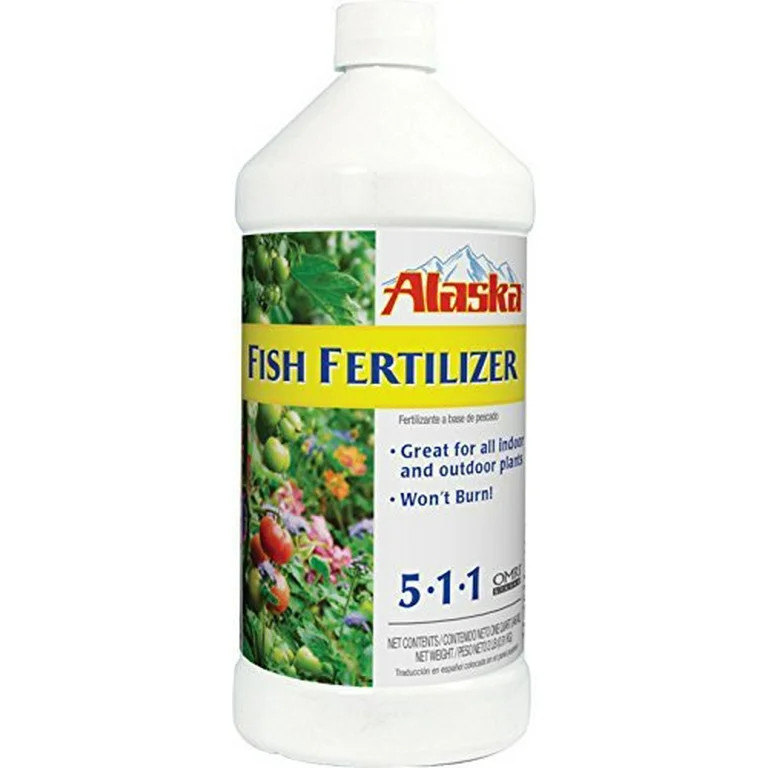 Alaska Fish Emulsion Fertilizer Natural Organic Concentrate 5-1-1 1qt | Walmart (US)