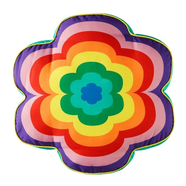 Smarts & Crafts Kids Floral Rainbow Floor Pillow 25"x25" | Walmart (US)