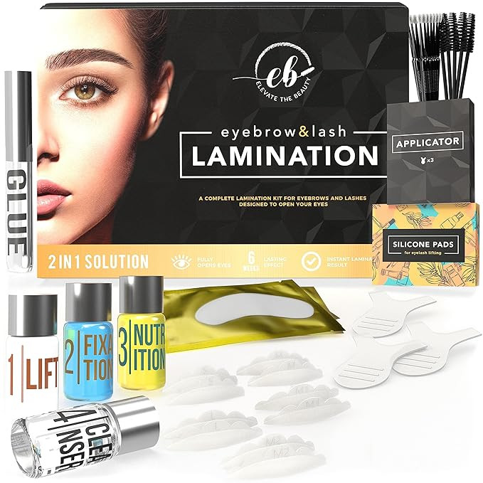 Eyebrow and Lash Lamination Kit | At Home Lamination Kit For Your Brow | 2in1 Professional Lift F... | Amazon (US)