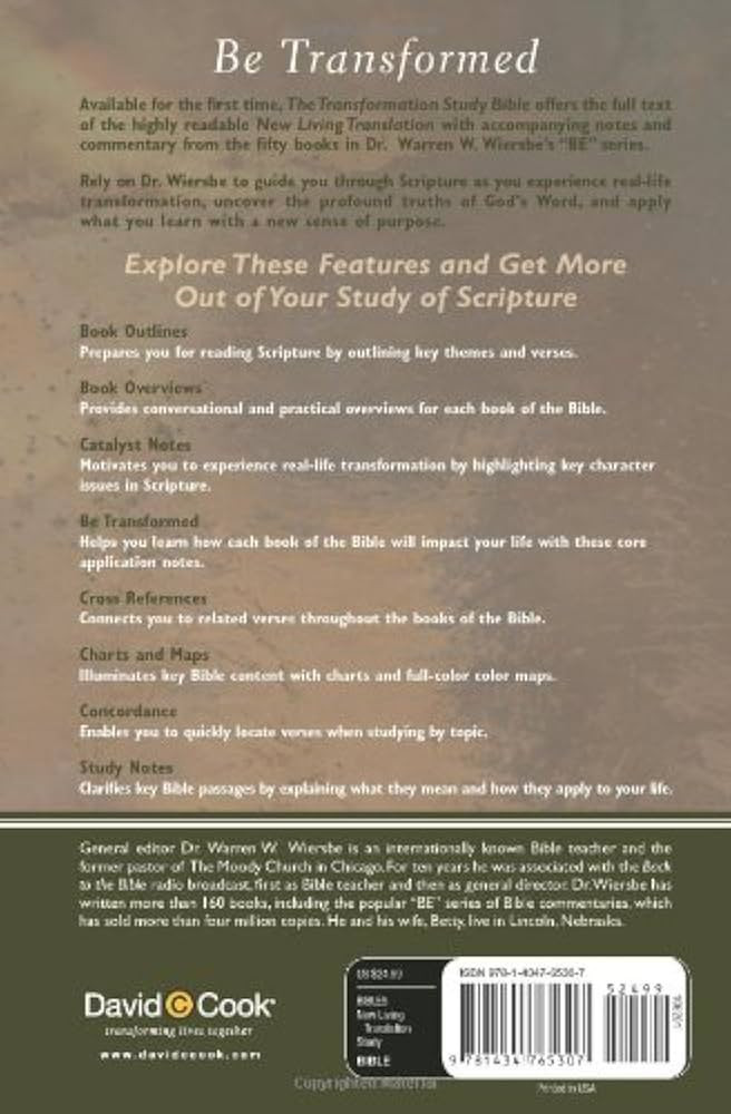 The Transformation Study Bible--Personal Ed. | Amazon (US)