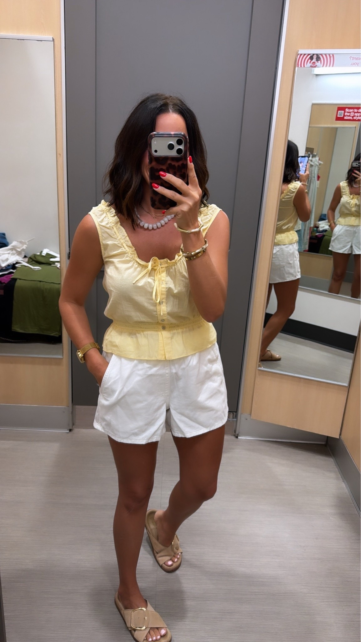 I wasn’t planning on loving this top as much as I do 💛 The soft yellow color is so pretty for summer, and the little ruffle details make it feel extra cute without being too much. Paired with white shorts, it’s one of those easy outfits that looks put together but takes zero effort.

Size XS
5’3 for reference

#targetstyle #targetfinds #targetfashion #summeroutfit #yellowtop #casualstyle #affordablefashion #summerstyle #vacationoutfit #everydaystyle #ltkstyle #ltkfashion #targetrun #styleinspo #summerfashion #outfitideas