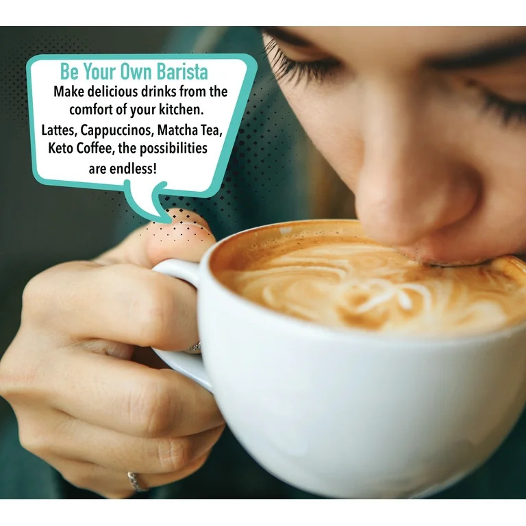 Elementi Hand Frother for Coffee, Matcha Whisk Electric Milk Frother, Coffee Frother Handheld Ele... | Walmart (US)