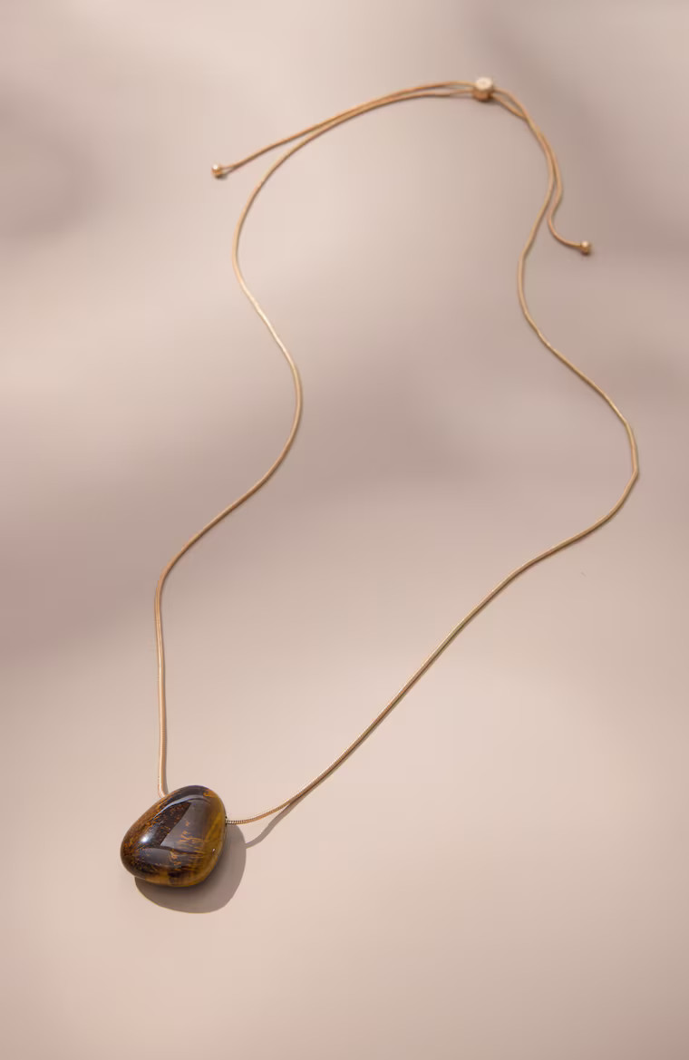 Semiprecious Tiger's-Eye Necklace | J. Jill